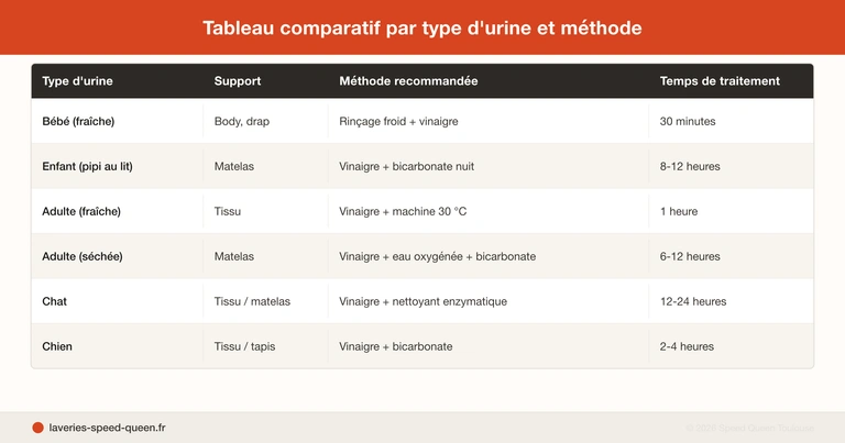 Enlever tache d'urine sur tissu et matelas - guide détachage vinaigre bicarbonate