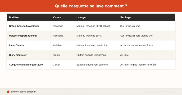 Laver une casquette sans la déformer - à la main ou en machine